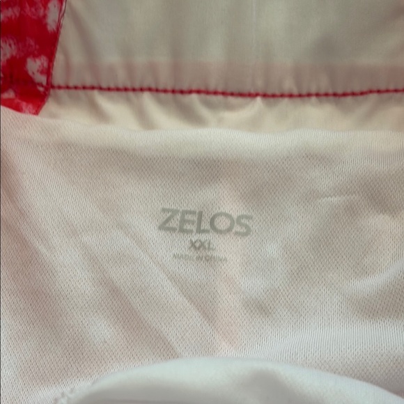 ZELOS XXL Women's Pink Patterned Active Shorts - Picture 2 of 6